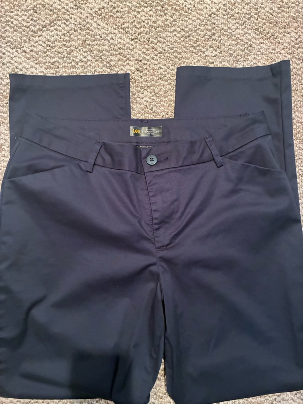 Lee Navy Straight Leg Dress Pants women’s sz12